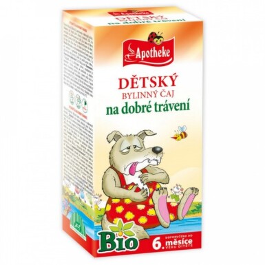 APOTHEKE BIO Detský bylinný čaj na dobré trávenie 20 x 1,5 g