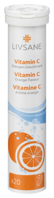 LIVSANE Vitamín C pomaranč tbl eff 20
