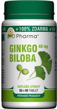 BIO Pharma Ginkgo biloba 40 mg tbl 90+90 tbl 90+90