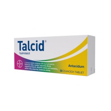 TALCID 50 mg 50 žuvacích tabliet