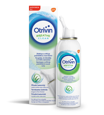OTRIVIN Breathe clean aloe vera izotonický nosový sprej s morskou vodou 100 ml