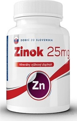 DOBRE ZO SLOVENSKA Zinok 25 mg 100+20 tabliet zadarmo