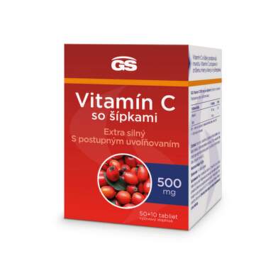 GS Vitamín C 500 mg so šípkami 60 tabliet