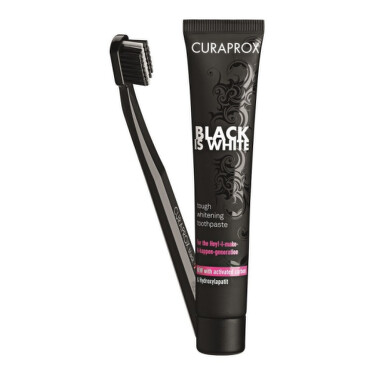 CURAPROX Black is White zubná pasta 90 ml + zubná kefka CS 5460