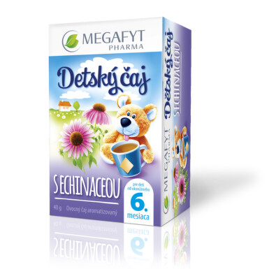 MEGAFYT Detský čaj s echinaceou 20 x 2 g