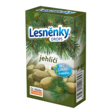 Dr. Müller Lesněnky Ihličie drops, bez cukru so sladidlom 38 g