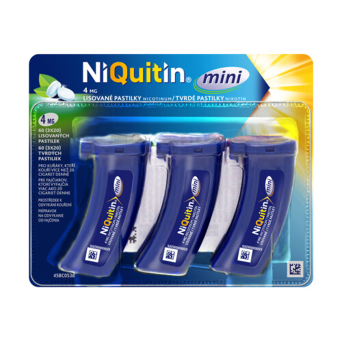 E-shop NIQUITIN Mini 4 mg 60 pastiliek