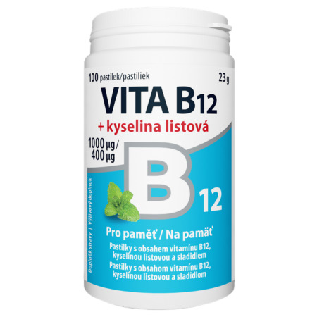 Vitabalans VITABALANS VITA B12 + kyselina listová 10 x 10 kapsúl