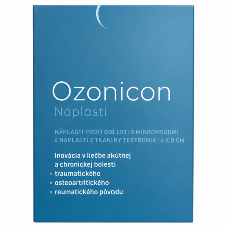 Ozonicon Ozonicon náplasti proti bolesti s mikroprúdmi 6 x 8 cm 1 x 4 ks
