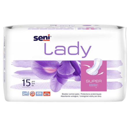 Seni Lady SUPER urologické vložky pre ženy savosť 800ml 15ks