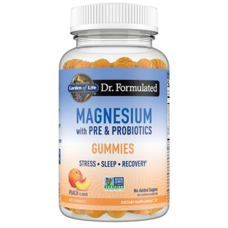Dr.FORMULATED Magnesium with pre and probiotics peach 60 kapsúl