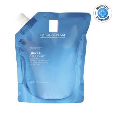 LA ROCHE-POSAY Lipikar gél lavant krémový čistiaci gél náplň 400 ml