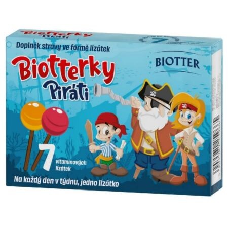 Biotterky Piráti vitamínové lízanky 7 ks