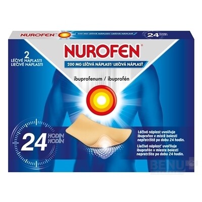 E-shop NUROFEN 200 mg liečivá náplasť 2 kusy