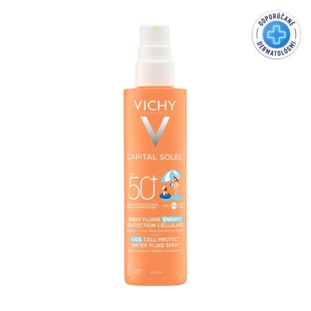 VICHY Capital soleil SPF50+ vodeodolný sprej pre deti 200 ml