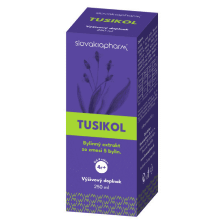 SlovakiaPharm SLOVAKIAPHARM Tusikol bylinný extrakt zo zmesi 5 bylín 250 ml