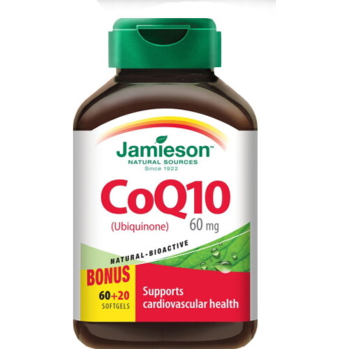 E-shop JAMIESON Koenzým Q10 60 mg 60 + 20 kapsúl ZADARMO