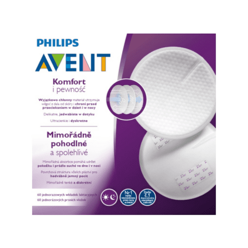 AVENT Prsné vložky jednorazové denné 60 ks