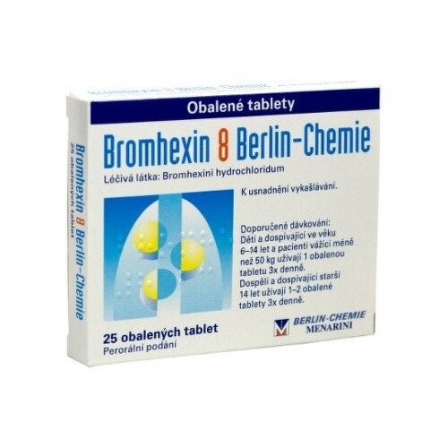 E-shop BROMHEXIN 8 Berlin-Chemie 25 tabliet