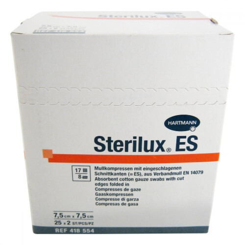 E-shop STERILUX ES Sterilný 7,5 x 7,5 cm 25 x 2 kusov