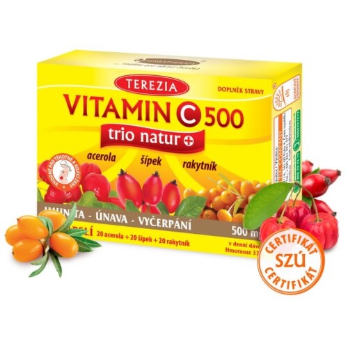 E-shop TEREZIA Vitamín C 500 trio natur+ 60 kapsúl