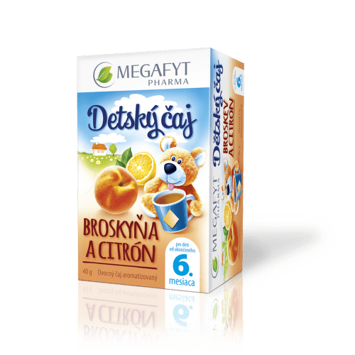 E-shop MEGAFYT Detský čaj BIO broskyňa a citrón 20 x 2 g
