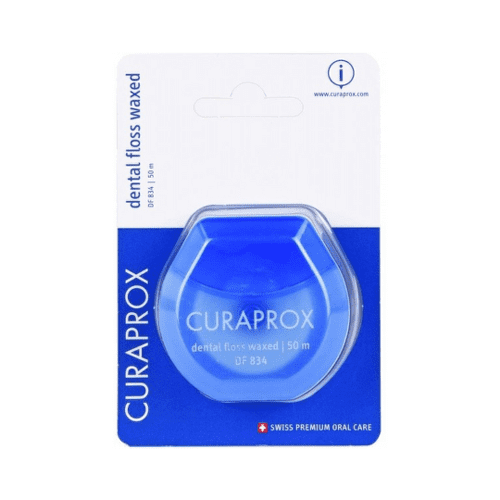 E-shop CURAPROX DF 834 Zubná niť voskovaná 50m s mätovou príchuťou 1 ks