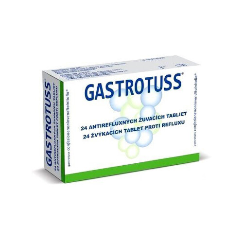 E-shop GASTROTUSS tablety žuvacie antirefluxné 24 ks