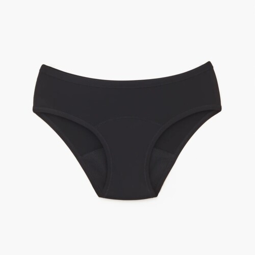 E-shop SNUGGS Menštruačné nohavičky klasický strih pre strednú menštruáciu veľkosť L čierna farba 1 ks