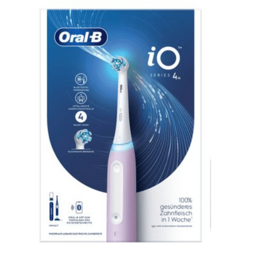 E-shop ORAL-B iO series 4 lavender elektrická zubná kefka + držiak + puzdro set