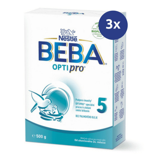 E-shop BEBA OPTIPRO 5 Mliečna výživa pre malé deti od ukončeného 24. mesiaca 500 g - balenie 3 ks