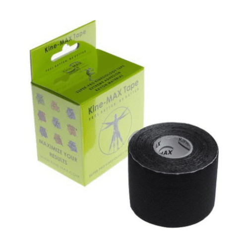 E-shop KINE-MAX Super-pro cotton kinesiology tape čierna tejpovacia páska 5 cm x 5 m 1 ks