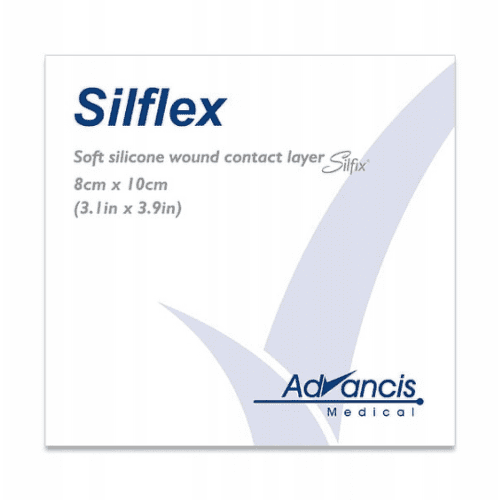 SILFLEX Krytie na rany nepriľnavé 8 x 10 cm 10 ks