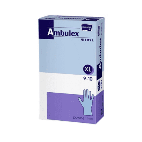 E-shop AMBULEX Rukavice nitryl veľkosť XL biele krátke nesterilné nepudrované 100 ks
