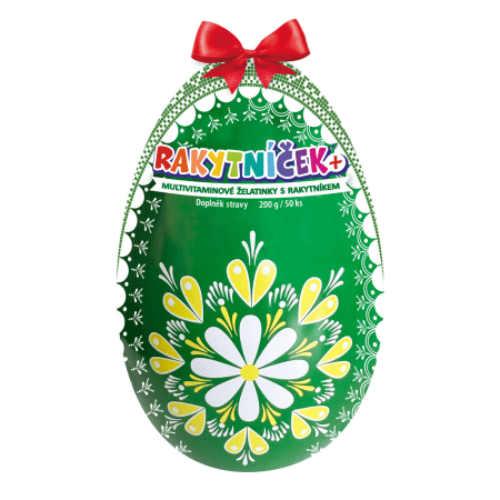E-shop TEREZIA Rakytníček+ želatínky veľkonočné vajce zelené 50 ks