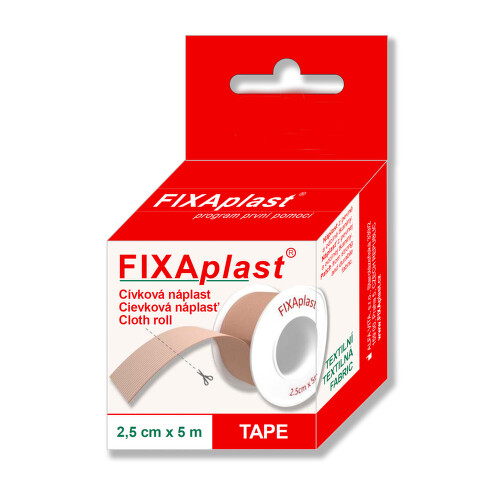 FIXAPLAST Cievka náplasť 2.5 cm x 5 m kúpite na Benulekaren.sk