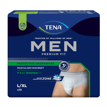 TENA Men Protective Underwear Level 4 L pánske naťahovacie inkontinenčné nohavičky 10ks kúpite na Benulekaren.sk
