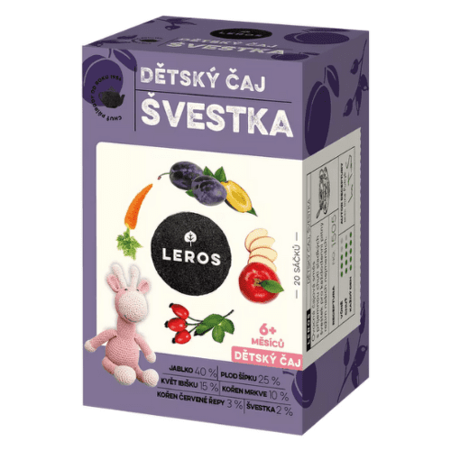 LEROS Detský čaj slivka 20 vreciek kúpite na Benulekaren.sk