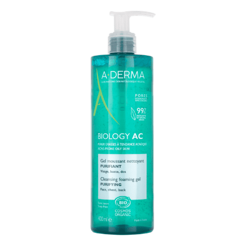 A-DERMA Biology ac čistiaci penivý gél 400 ml