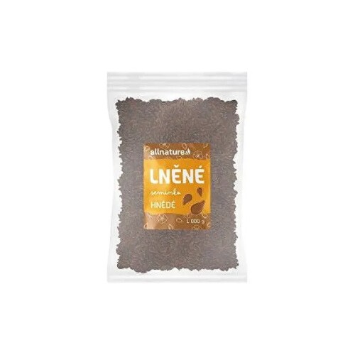 Allnature Ľanové semienko hnedé semienka 1000 g kúpite na Benulekaren.sk
