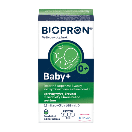 Biopron® BABY+ s vitaminom D kvapky s probiotikami pre deti 10 ml kúpite na Benulekaren.sk