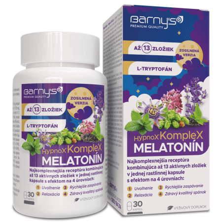 BARNY´S Hypnox Komplex melatonín 30 kapsúl kúpite na Benulekaren.sk