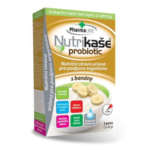 NUTRIKAŠA Probiotic s banánom 3 x 60 g