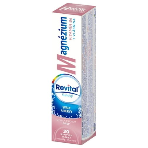 REVITAL Horčík + B6 Grep 20 šumivých tabliet kúpite na Benulekaren.sk