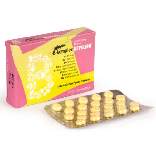 RosenPharma B-complex Repelent tablety proti komárom a kliešťom 25 tbl kúpite na Benulekaren.sk