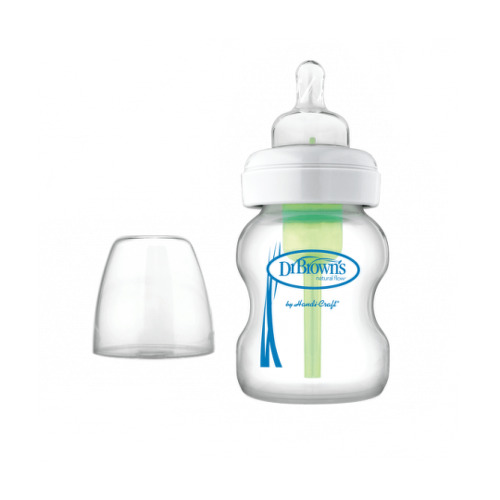 Dr Brown's options Wide neck anti colic plastová biela so silikón cumľom level 1 1 ks 150 ml kúpite na Benulekaren.sk