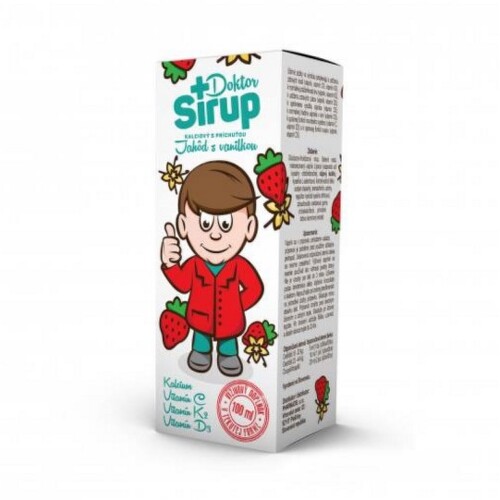 DOKTOR SIRUP kalciový s príchuťou Jahôd s vanilkou 100 ml kúpite na Benulekaren.sk