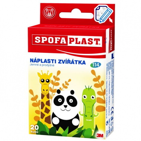 3M SPOFAPLAST č.114 náplasti zvieratká 20 kusov