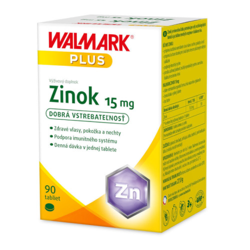 Walmark Zinok 15 mg tablety pre krásne vlasy, pleť a nechty 90 tbl kúpite na Benulekaren.sk