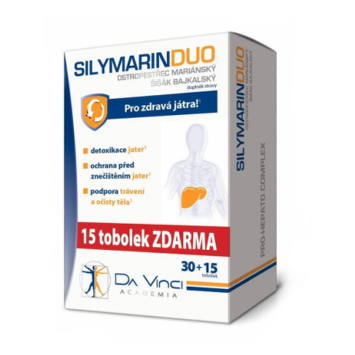DA VINCI ACADEMIA Silymarín Duo 30 + 15 kapsúl ZADARMO kúpite na Benulekaren.sk